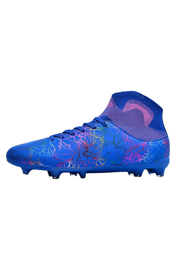 Men's Football Shoes Ankle-High So𝖼𝖼er Training Cleats Shoes Lightweight Outdoor Athlet𝗂c Shoes Indoor Outdoor Trainning Football Sneakers Track Jumping Sp𝗂𝗄es Sneakers