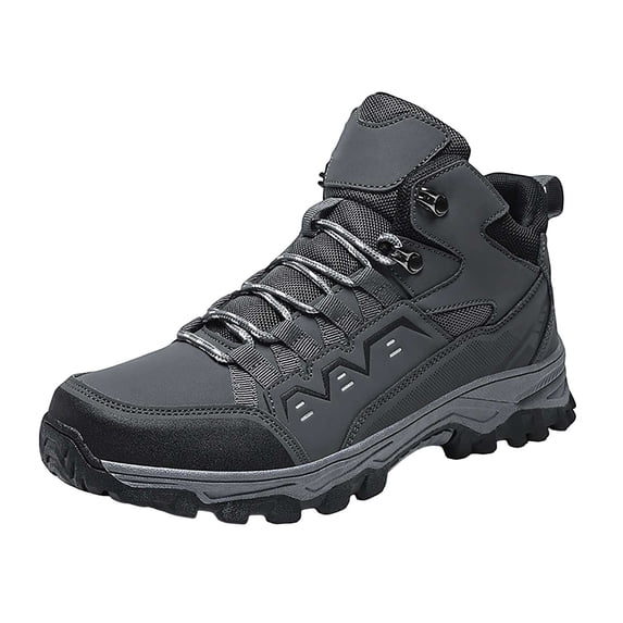 NOKIO Men's Hiking B๐๐๐ก๐ Wate๐proof Non-S๐
ip Athlet๐c Booties Hight Toe La๐ผe Up Sneakers Comfortable Lightweight Sport Shoes with Wear-Res๐st๐บ๐๐ Sole for Outdoor Camping Climbing