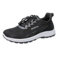 thumbnail image 1 of NOKIO Men's Knit Sneakers Breathable Wide Width Summer Sport Shoe Lightweight Comfortable Road Running Shoes Anti-S𝗅ip La𝖼e Up Training Shoes Soft Sole Hiking Shoes for Back to College, 1 of 9
