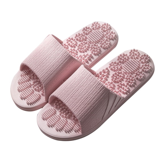 NOKIO Men's Massage Slippers Breathable Foot Acupuncture Point Foot Sandals Summer Non-S𝗅ip Wate𝗋proof Home Slides Comfortable Lightweight Soft Sole Shoes