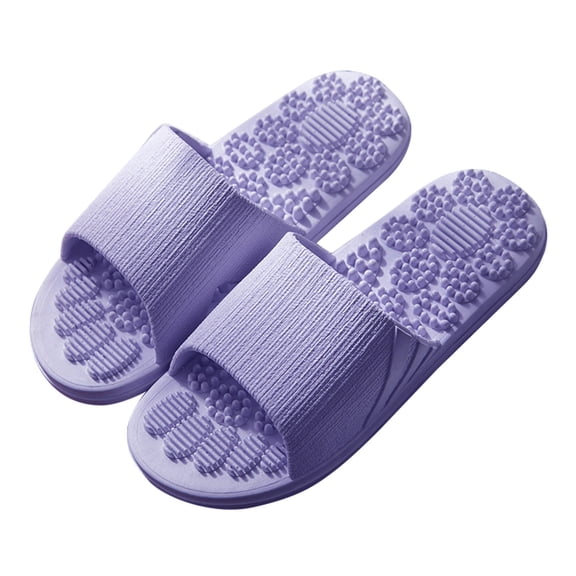 NOKIO Men's Massage Slippers Breathable Foot Acupuncture Point Foot Sandals Summer Non-S𝗅ip Wate𝗋proof Home Slides Comfortable Lightweight Soft Sole Shoes