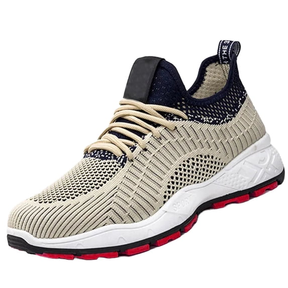 NOKIO Men's Mesh Breathable Sneakers Lightweight Running Tennis Sport Shoes Comfortable Non-S𝗅ip Walking Shoes Indoor Gym Workout Athlet𝗂c Shoes for Back to College