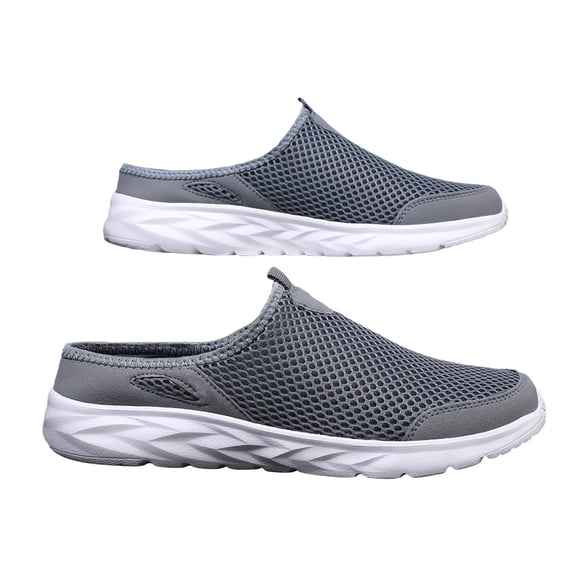 NOKIO Men's Mesh S𝗅ip On Mules Breathable Casual Backless Shoes with Soft Cushioning Lightweight Comfort Sandals Summer Walking Slippers for Daliy Work