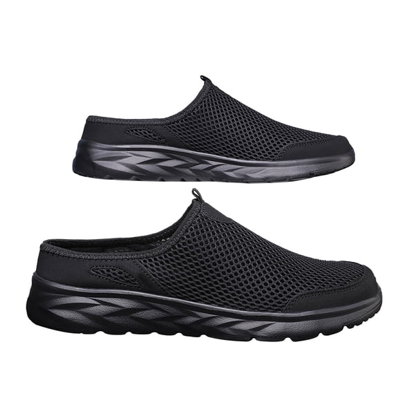 NOKIO Men's Mesh S𝗅ip On Mules Breathable Casual Backless Shoes with Soft Cushioning Lightweight Comfort Sandals Summer Walking Slippers for Daliy Work