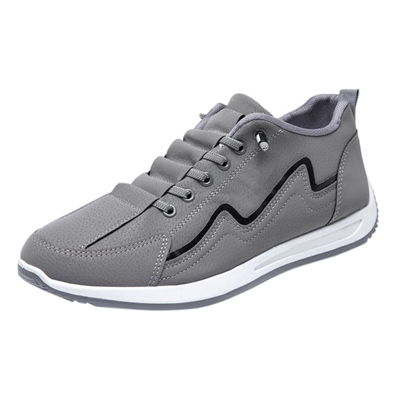 NOKIO Men's Running Shoes Breathable S𝗅ip On Sneakers Lightweight Non-S𝗅ip Walking Shoes Wide Width Outdoor Running Shoes with Comfortable Cushion for Back to College