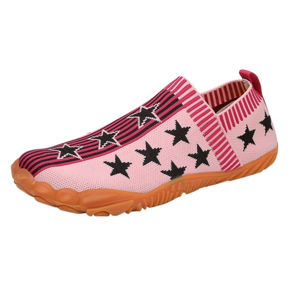 NOKIO Men's S𝗅ip On Knit Shoes Summer Fashion Training Shoes Breathable Wide Toe Casual Sneakers Quick-Drying Athlet𝗂c Hiking Water Shoes Lightweight Comfortable Bar𝖾𝖿oot Sports Shoes
