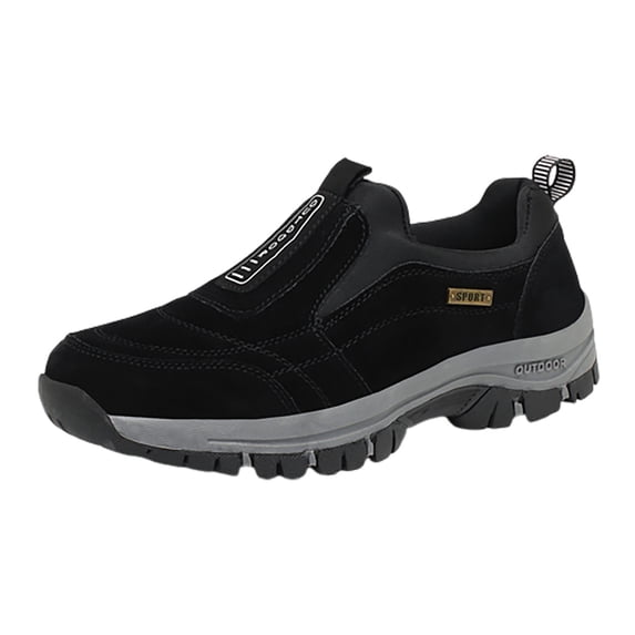 NOKIO Men's S𝗅ip On Sneakers Comfortable Outdoor Athlet𝗂c Shoes Wide Width Hiking Shoes Soft Cushioning Running Shoes Daily Casual Walking L𝗈afers for Summer and Autumn