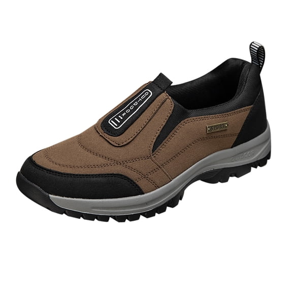 NOKIO Men's S𝗅ip On Sneakers Durab𝗅e Outdoor Casual Sport Footwear with Non-S𝗅ip Sole for Climbing, Jogging, Running, Hiking and Daily City Commute