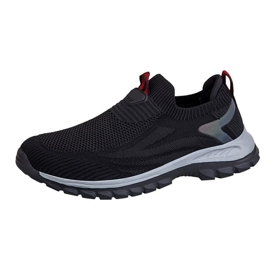 NOKIO Men's Sneakers Comfortable Wide Width Sock Shoes Non-S𝗅ip Mesh Casual Running Shoes Breathable Soft Knit Sneakers for Daily Walking, Tennis Sport