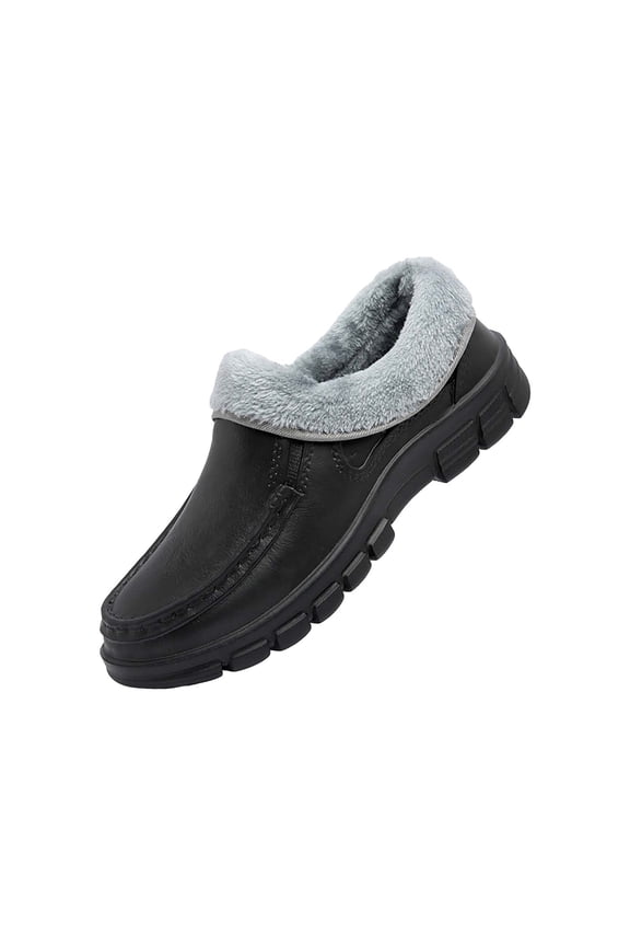 Men's Snow Boots Fashion Casual Sneakers Breathable Flat Bottom Casual Shoes Winter Padded Warm Men's Boots Men'S Cozy Winter Shoes