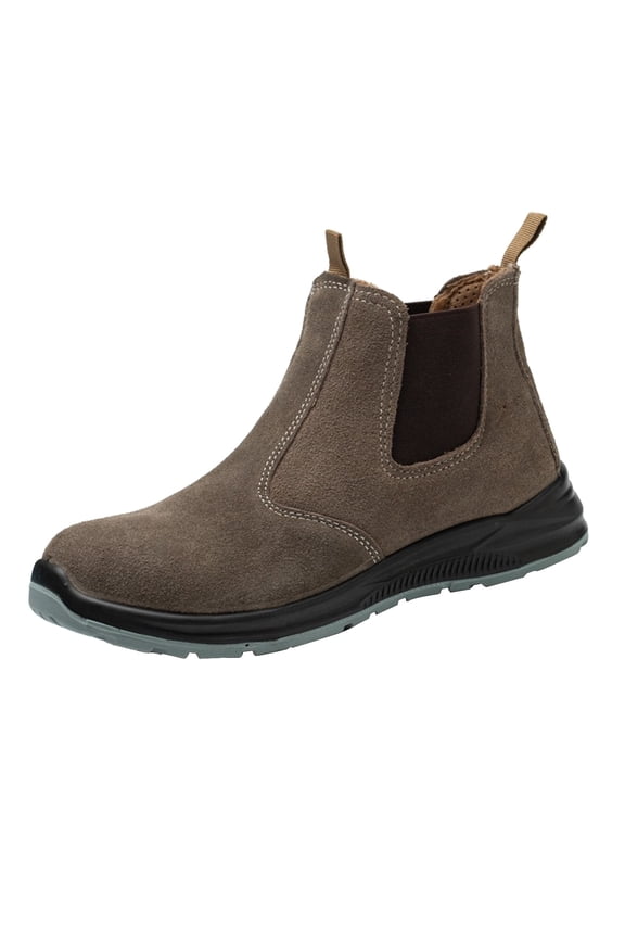 Men's Spring Autumn And Winter Suede Leather Toe Anti And Anti Puncture Construction Shoes High Top Work Welding Protective Boots Men'S Spring Breathable Soccer Shoes