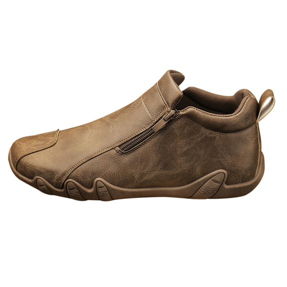 NOKIO Men's Spring And Autumn High Top Casual Wear Side Zipper Trendy All Outdoor Non Slip Mountaineering Sports Casual Shoes Men'S Gym Shoes For Spring Men'S Lightweight Mesh Trail Hiking Sneakers