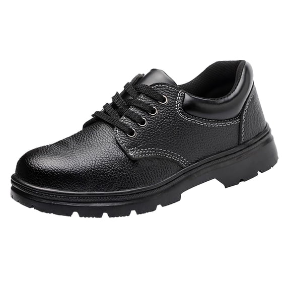 NOKIO Men's Spring And Autumn Winter Labor Shoes Cowhide Toe Anti And Anti Puncture Shoes Wear Workshop Work Shoes Men'S Spring Casual Athletic Shoes Men'S Lightweight Mesh Slip-On Shoes