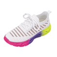 thumbnail image 1 of NOKIO Men's Walking Shoes Summer Non-S𝗅ip Tennis Running Shoes Fashion Colorful 𝖫a𝖼e Up Sneakers Lightweight Breathable Knit Sport Shoes Soft Cushion Sole We𝖽ge Shoes for Training Jogging, 1 of 6