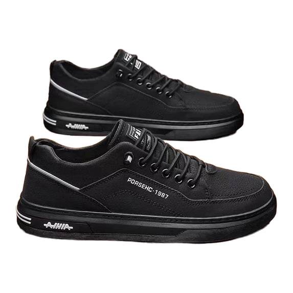NOKIO Men's Walking Shoes Wide Width Cushion Flat Sneakers Non-S๐
ip ๐ซa๐ผe Up Sport Shoes Breathable Res๐st๐บ๐๐ Casual Athlet๐c Shoes for Travel Work Business