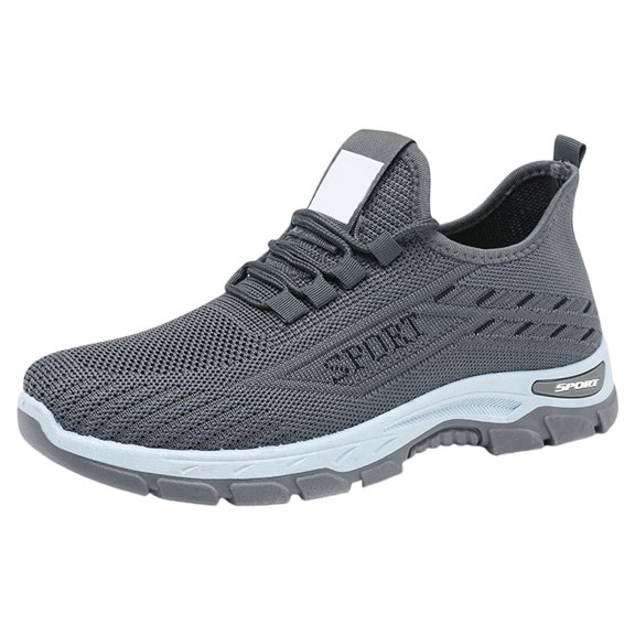 NOKIO Men's Walking Sneakers with Durab𝗅e Non-S𝗅ip Sole, Casual Trendy Running Shoes Lightweight Breathable Mesh Sport Tennis Comfortable Soft Cushion Athlet𝗂c Shoes for Outdoor Workout