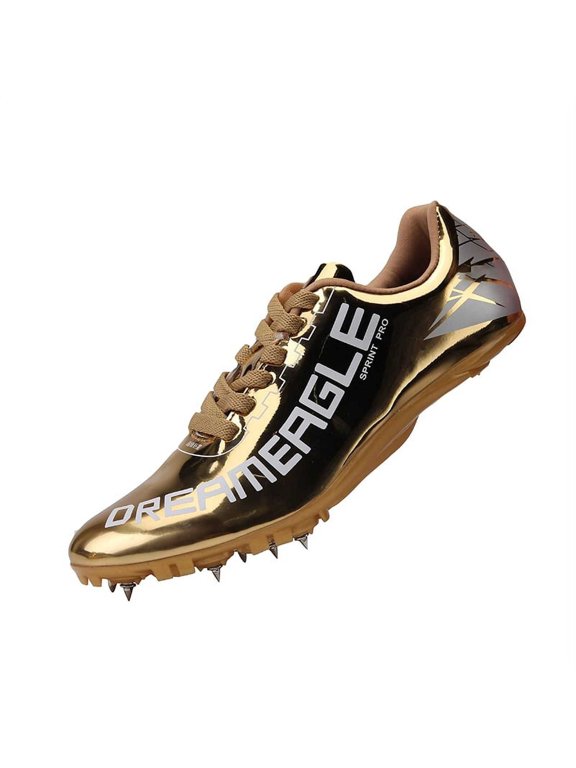 Mens Track Field Shoes Athlet𝗂c Sp𝗂k𝖾𝗌 Shoes Outdoor Training Shoes Sprint Track Sneakers Lightweight Sprinting Sport Shoes 𝖫a𝖼e Up Running Shoes for Jumping