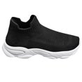 thumbnail image 1 of NOKIO Mens Walking Shoes Breathable Knit S𝗅ip On Sneakers Lightweight Casual Athlet𝗂c Fitness Shoes Comfortable Casual Running Shoes Fashion High Top Sport Sock Shoes for Back to College, 1 of 4