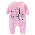 thumbnail image 1 of NOKIO My First New Year Romper Baby Boy Girl New Year Outfits Letter Print Romper Jumpsuit Outfits Set, 1 of 4
