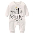 thumbnail image 1 of NOKIO My First New Year Romper Baby Boy Girl New Year Outfits Letter Print Romper Jumpsuit Outfits Set, 1 of 4
