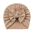 thumbnail image 1 of NOKIO Newborn Cozy Dome Hat Infant Cute Winter Bonnet Baby Winter Round Crown Cap Toddler Baby Boys Girls Cap Beanie Bowknot Elastics Turban Hat, 1 of 2
