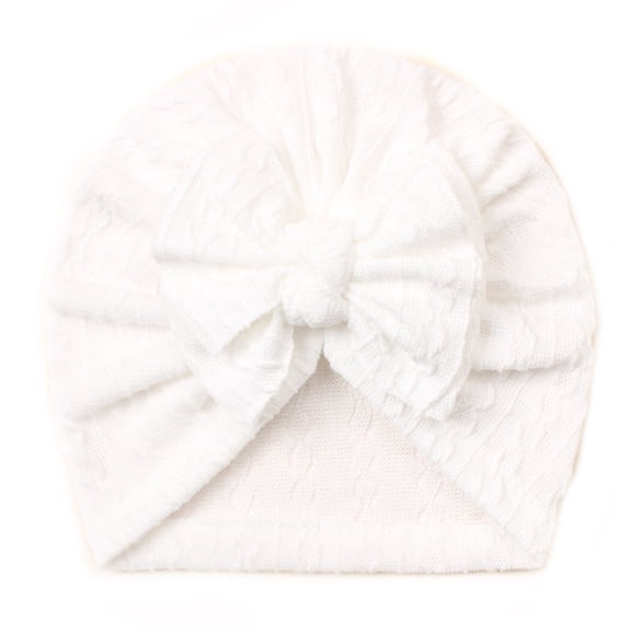 NOKIO Newborn Cozy Dome Hat Infant Cute Winter Bonnet Baby Winter Round Crown Cap Toddler Baby Boys Girls Cap Beanie Bowknot Elastics Turban Hat