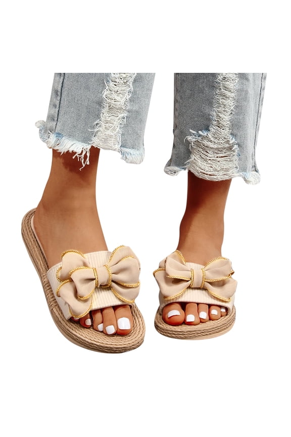 Platform Sandals for Women Espadrille Sandals Wedge Sandals for Women Cute Beach Straw Raffia Sandals Comfortable Brown Sandals Vacation for Women Open Toe Summer Casual Fashion Sandals