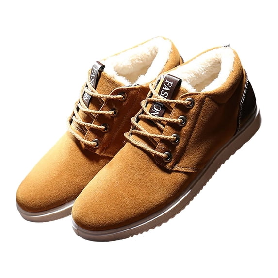 NOKIO Plush Warm Cotton Shoes Wear And Anti Slip Snow Boots Five Finger Cotton Shoes Outdoor Sports Shoes Men's And Women's Hiking Shoes Men'S Thermal Casual Shoes