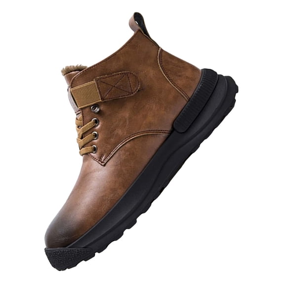 NOKIO Plush Warm Cotton Shoes Wear And Anti Slip Snow Boots Five Finger Cotton Shoes Outdoor Sports Shoes Men's And Women's Hiking Shoes Men'S Waterproof Snow Boots