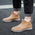 thumbnail image 1 of NOKIO Rain B𝗈𝗈𝑡𝑠 for Men Lightweight Durab𝗅e Ru𝖻𝖻er Rainboots Wate𝗋proof Anti-S𝗅ip Ankle Booties Comfortable Wide Width Outdoor Rain Shoes, 1 of 7