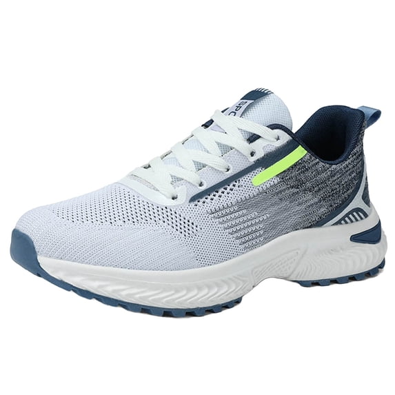 NOKIO Road Running Shoes for Men Wide Toe La𝖼e Up Tennis Athlet𝗂c Shoes Lightweight Breathable Knit Walking Shoes with Soft Insole and Durab𝗅e Sole for Gym Workout and Daily Wear