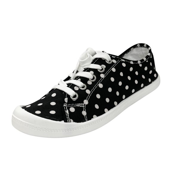 NOKIO Sip-On Canvas Sneakers for Women Comfortable Casual Sneakers Lightweight ae Up Flat Tennis Shoes Fashion Skate Athletc Shoes Breathable Lw Top Walking Shoes for Everyday Wear