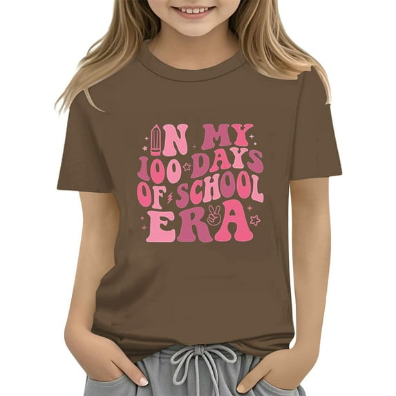 NOKIO School 100Th Day Themed Top For Kids 100th Day Of School Celebration For Girls And Boys Kids T Shirts Fun Colorful Numbers Toy