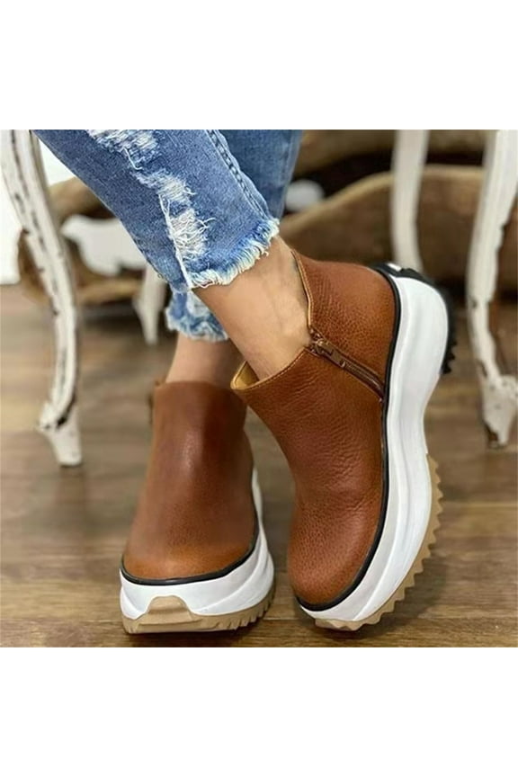 Shoes for Women Slip On, Casual Orthopedic Loafers for Women, Dress Oxfords for Ladies Travel, All-Match Hollow Leather Flat Breathable Comfortable Casual Shoes Women's Soft Comfort Flats