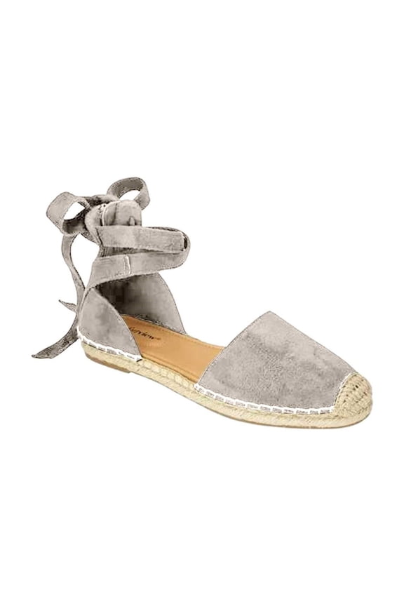 Shoes Womens Lace Up Holiday Summer Sandals Flat Shoes Strap Women's Sandals Sandals Ankle Strap, Cap Toe, Classic Espadrille Heel Shoes Dressy Platform Sandals