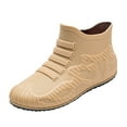 thumbnail image 1 of NOKIO Short Shaft Rain Booties For Men, Men'S Leisure Outdoor Waterproof Ankle Rain Shoes Men's Drawstring Elastic Mouth Rain Shoes Shoes Rubber Shoes Mid Calf Bottom Slip Oil Chef Shoes, 1 of 4