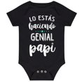 thumbnail image 1 of NOKIO Short Sleeve Baby Bodysuits, Baby Bodysuits With Snap Closure, Romper For Baby Girls Summer Boy And Girl Sleeveless Alphabet Print Father's Day Gift Comfortable Home Wear Outfits, 1 of 5