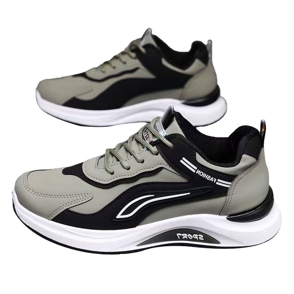 NOKIO Sneakers for Men Lightweight La𝖼e Up Sport Shoes with Soft Cushioning Insole, Fashionable Versatile Running Shoes Breathable Widh Width Waliking Athlet𝗂c Shoes for Back to College