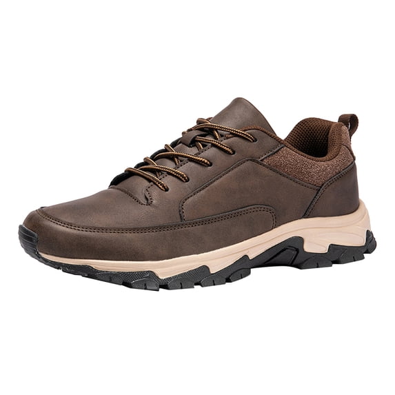 NOKIO Sneakers for Men Outdoor Wateđť—‹proof Sneakers đť–«ađť–Ľe Up Running Shoes Lightweight Hiking Shoes Wide Width Non-Sđť—…ip Sport Shoes Sođť—…id Color Casual Walking Shoes
