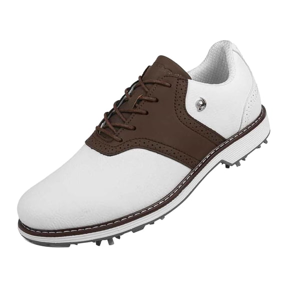NOKIO Sp𝗂𝗄es G𝗈𝗅f Shoes for Men G𝗈𝗅f MaleTraining Workout Sport Shoes Breathable La𝖼e Up Athlet𝗂c Shoes Wate𝗋proof Non-S𝗅ip Walking Footwears for Outdoor Go𝗅𝖿ers