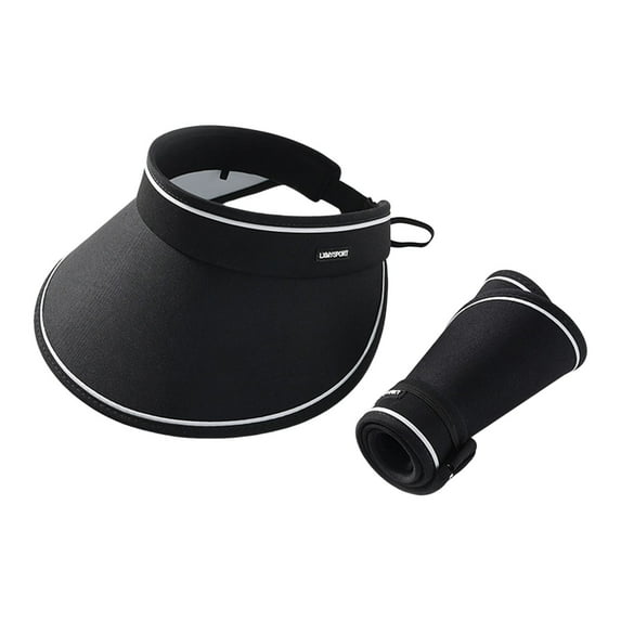 NOKIO Sports Sun Visor Men Women Lightweight Packable Cooling Stretchy Visor Hat for Running, Tennis Ladies Hat Empty Top Sun Hat Outdoor Casual Sun Hat Casual Peaked Cap