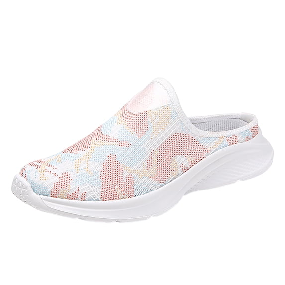 NOKIO Sporty Women'S Walking Shoes Leisure Women's Slip On Travel Soft Sole Comfortable Shoes Outdoor Noctilucent Mesh Runing Fashion Camouflage Sports Breathable Shoes