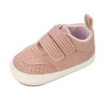 thumbnail image 1 of NOKIO Spring Autumn Toddler Kids Sports Shoes - Double Hook & Loop Closure Flat Sole Sneakers, Non-Slip Lightweight Design with Minimalist Solid Color Boys Girls, 1 of 9