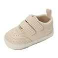 thumbnail image 1 of NOKIO Spring Autumn Toddler Kids Sports Shoes - Double Hook & Loop Closure Flat Sole Sneakers, Non-Slip Lightweight Design with Minimalist Solid Color Boys Girls, 1 of 9