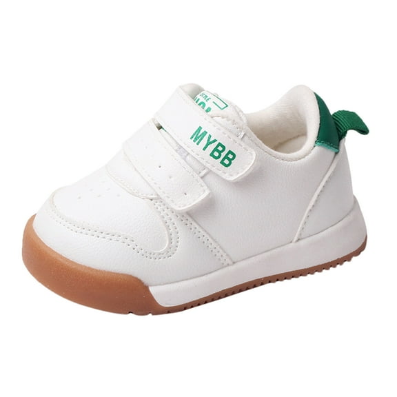 NOKIO Spring-Summer Kids Sports Shoes Double Band Hook Fastener Non-Slip Flat Sole Lightweight Breathable Construction Shock Absorption Technology Durable Play Shoes