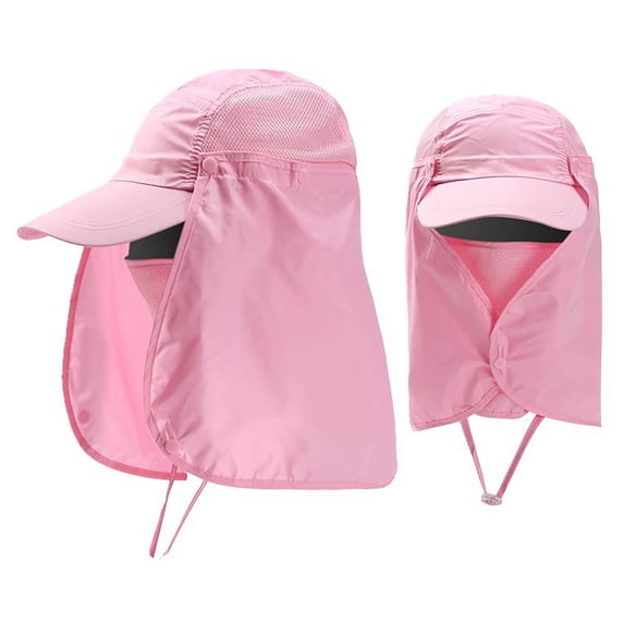 NOKIO Sun Hats for Men Women Outdoor Sun Hat Fishing Hiking Caps With Face Neck Cover UPF 50+ Outdoor Sportswear Accessories Summer UV Protection Hat with Neck Flap