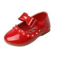 thumbnail image 1 of NOKIO Toddler Girls Dress Shoes Ankle Strap Ballet Flats Flower Girl Shoes for Wedding Party School Toddler Girls Dress Shoes Children Dance Shoes Girls Performance Shoes Leather Single Shoes, 1 of 4