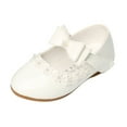 thumbnail image 1 of NOKIO Toddler Girls Dress Shoes Ankle Strap Ballet Flats Flower Girl Shoes for Wedding Party School Toddler Girls Dress Shoes Children Dance Shoes Girls Performance Shoes Leather Single Shoes, 1 of 9