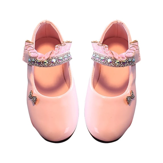 NOKIO Toddler Girls Dress Shoes Kids Slip On Mary Jane Princess Sandals Soft Sole Flowers Shoes Wedding Party Dance Shoes Baby Girls Shoes Princess Shoes Solid Casual Shoes Princess Shoes