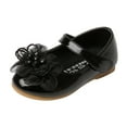 thumbnail image 1 of NOKIO Toddler Girls Dress Shoes Toddler Girls Classic Shoes Princess Dress Mary Jane Party Bowknot Flats School Uniform Shoes Girl Dress Shoes for Wedding Party Ballet Flats Glitter Shoes, 1 of 8